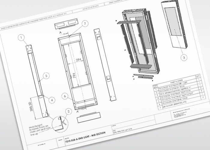 Gondola end light panel specification images
